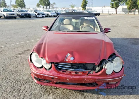 2005 Mercedes-Benz Clk 500 из США, поврежденный, VIN WDBTK75J55F139531